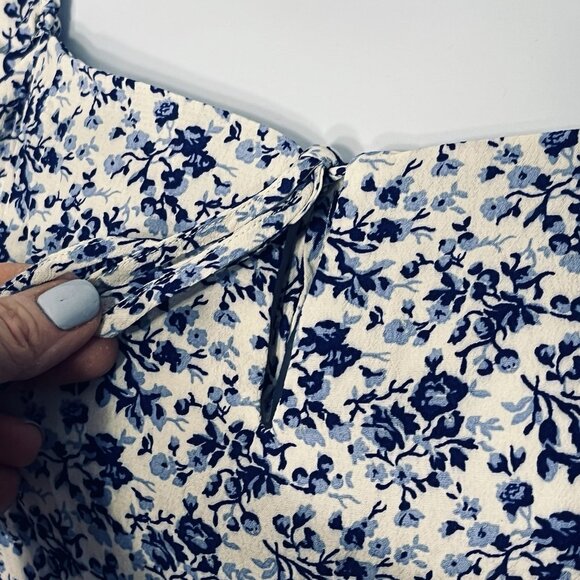 Milkmaid Coquettee Crop Top Medium Smocked Cottage Peasant Puff Sleeve Soft Girl - Picture 4 of 11